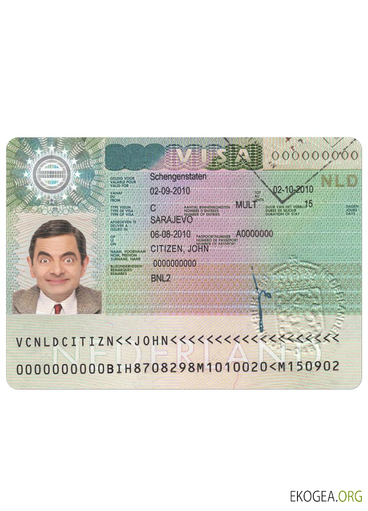 Visa Schengen PAYS BAS